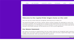 Desktop Screenshot of capitalpridesingers.org
