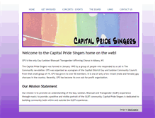 Tablet Screenshot of capitalpridesingers.org